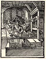 A sajtó XVI. századi ábrázolása