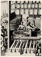 Vízkerékkel működtetett papírmalom (17. századi illusztráció)