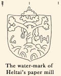 The water-mark of Heltai's paper mill