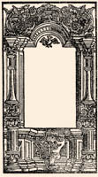 Title-page border containing the crest of Brassó
