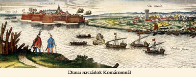 kép: Dunai naszádok Komáromnál