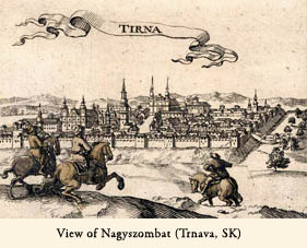 View of Nagyszombat (Trnava, SK) 