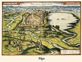 kép: Pápa városa a 17. században