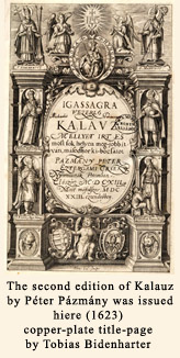 Pázmány Kalauzának 2. kiadása (1623), rézmetszetes díszcímlappal
