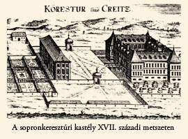 A sopronkeresztúri kastély XVII. századi metszeten