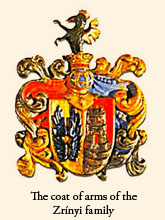 The coat of arms of the Zrínyi family 