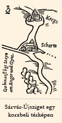 Sárvár-Újsziget egy korabeli térképen